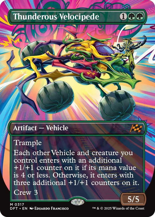 Image for Thunderous Velocipede (Borderless) (317) - Magic: The Gathering