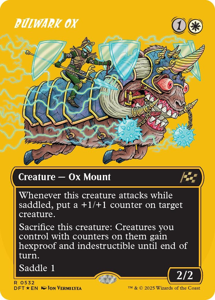 Image for Bulwark Ox (Borderless) (First-Place Foil) (532) - Magic: The Gathering