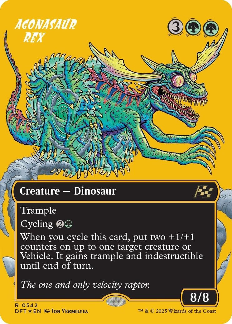 Image for Agonasaur Rex (Borderless) (First-Place Foil) (542) - Magic: The Gathering