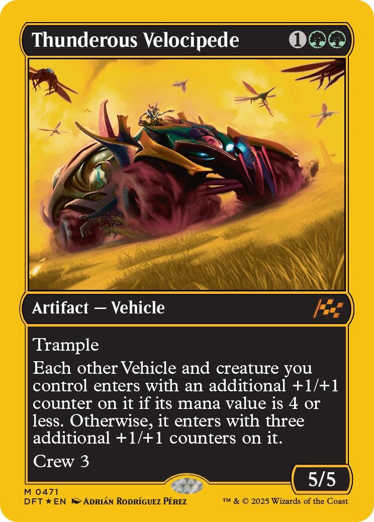 Image for Thunderous Velocipede (First-Place Foil) (471) - Magic: The Gathering