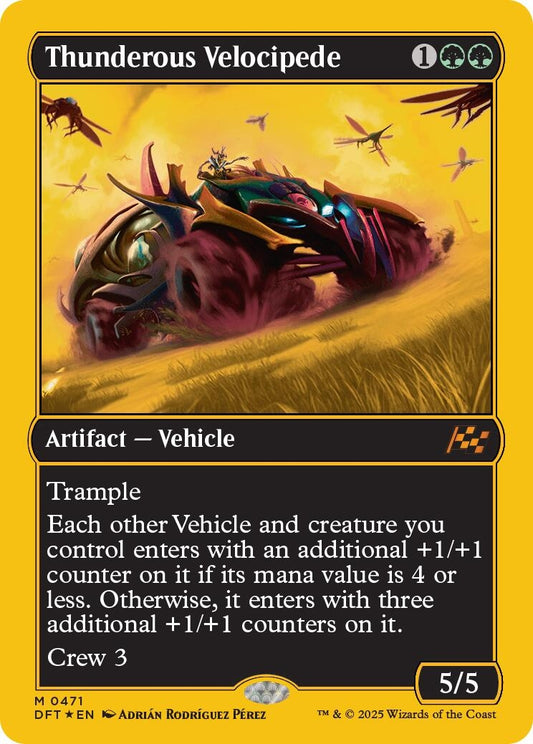 Image for Thunderous Velocipede (First-Place Foil) (471) - Magic: The Gathering