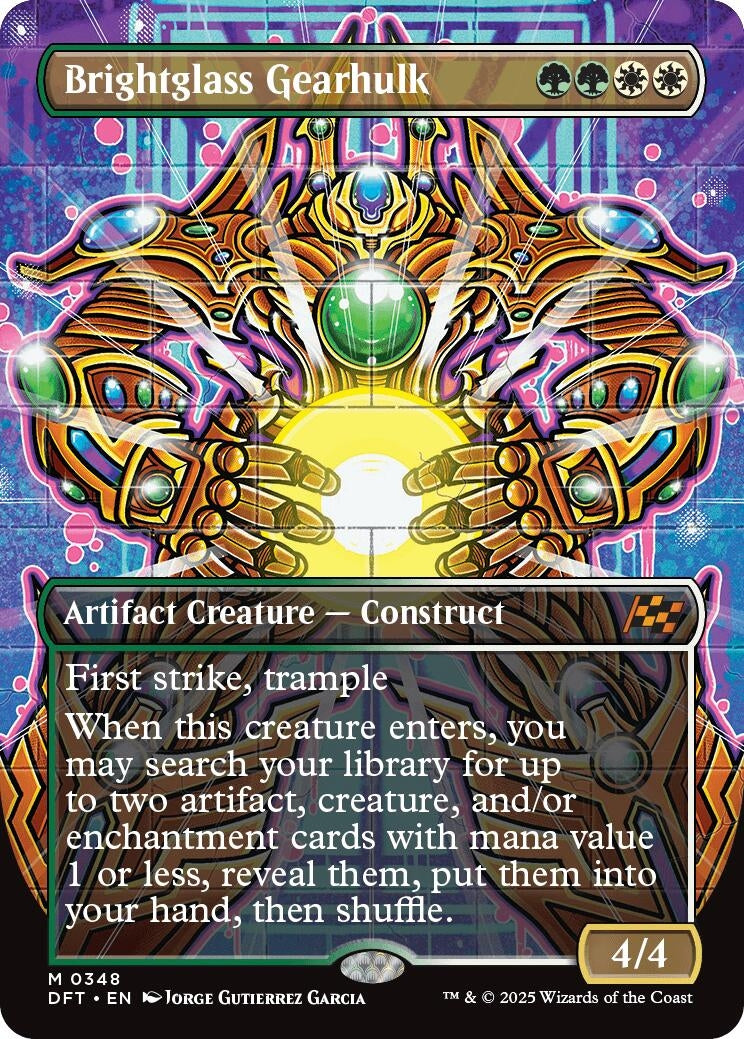 Image for Brightglass Gearhulk (Borderless) (348) - Magic: The Gathering