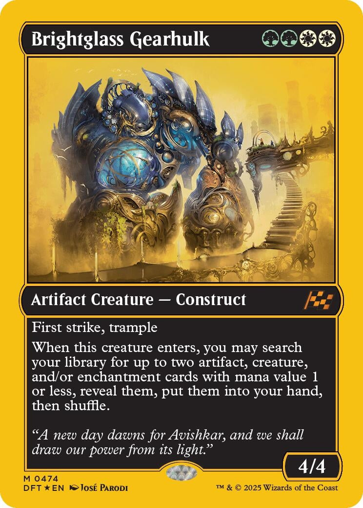 Image for Brightglass Gearhulk (First-Place Foil) (474) - Magic: The Gathering