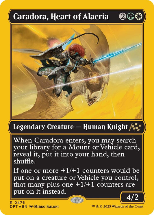 Image for Caradora, Heart of Alacria (First-Place Foil) (476) - Magic: The Gathering