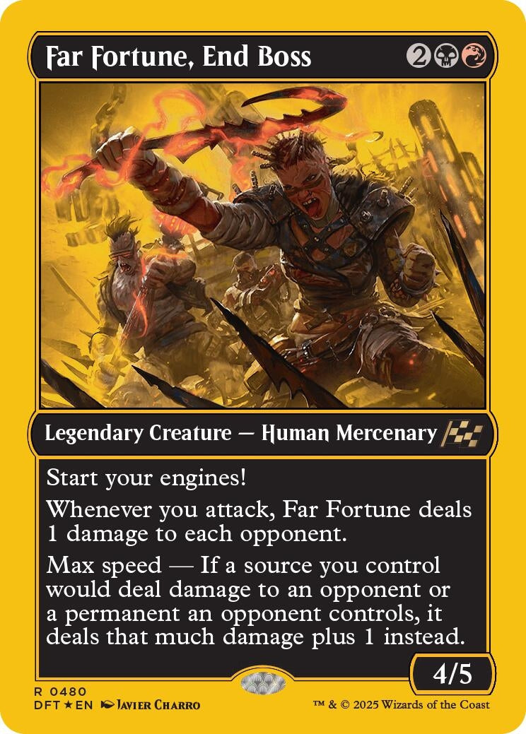 Image for Far Fortune, End Boss (First-Place Foil) (480) - Magic: The Gathering