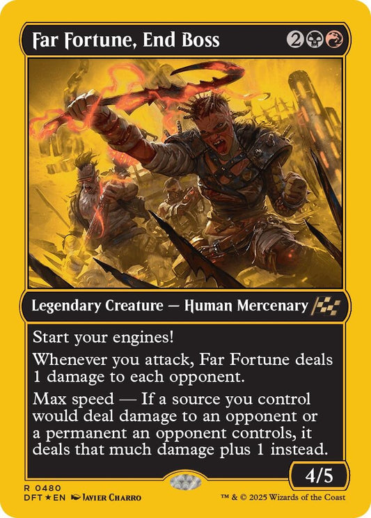 Image for Far Fortune, End Boss (First-Place Foil) (480) - Magic: The Gathering