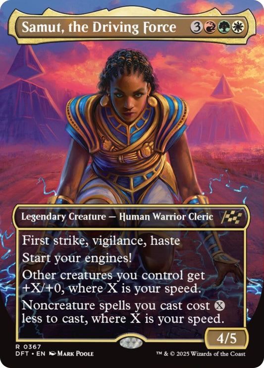 Image for Samut, the Driving Force (Borderless) (367) - Magic: The Gathering