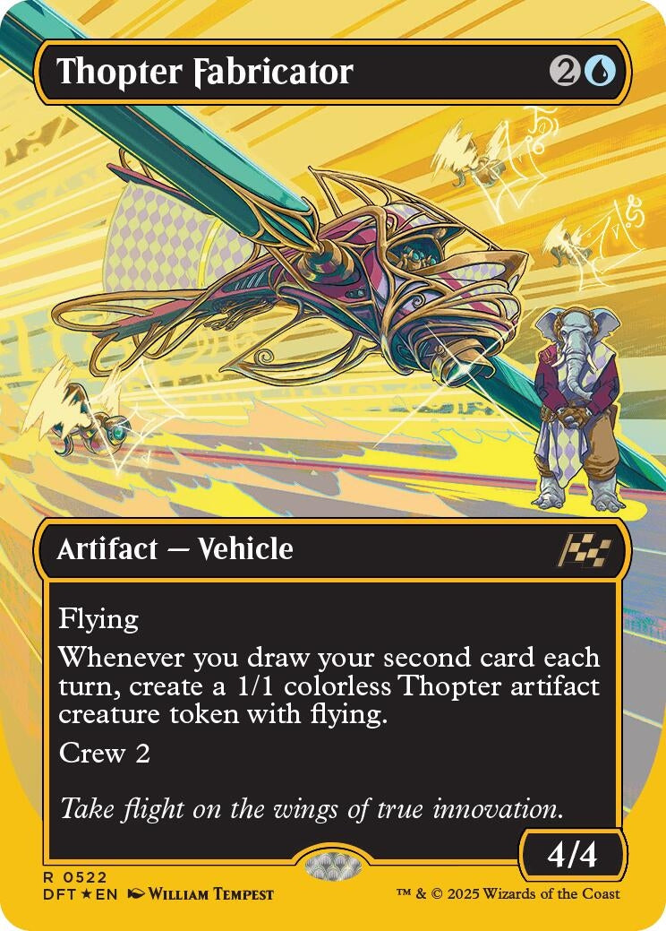 Image for Thopter Fabricator (Borderless) (First-Place Foil) (522) - Magic: The Gathering