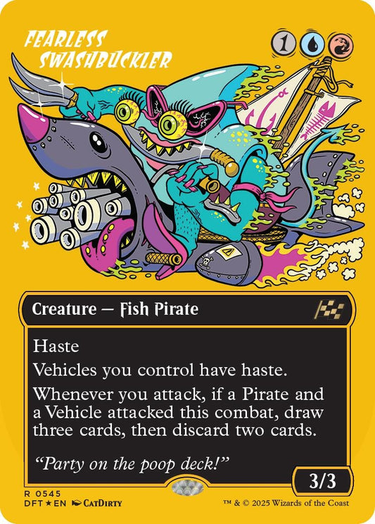 Image for Fearless Swashbuckler (Borderless) (First-Place Foil) (545) - Magic: The Gathering
