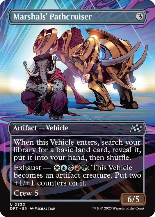 Image for Marshals' Pathcruiser (Borderless) (330) - Magic: The Gathering