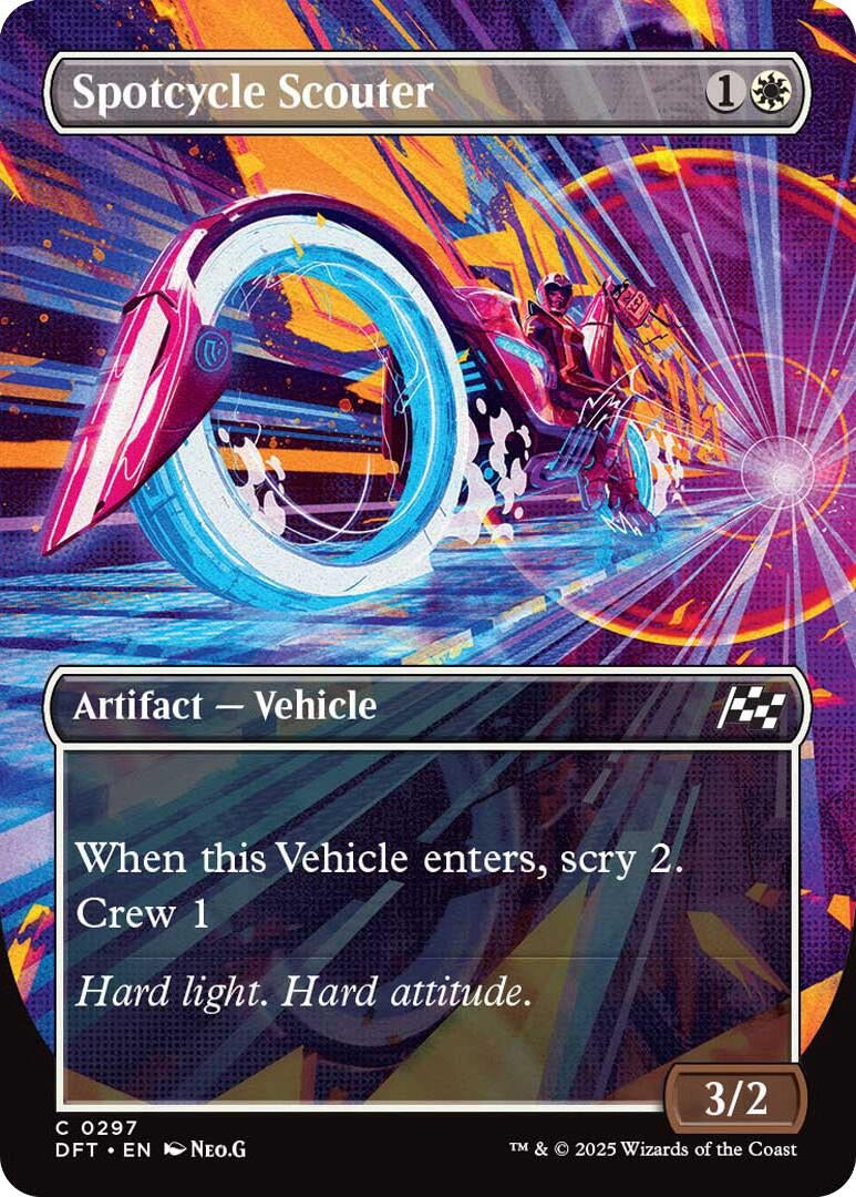Image for Spotcycle Scouter (Borderless) (297) - Magic: The Gathering