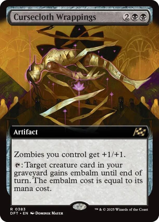 Image for Cursecloth Wrappings (Extended Art) (383) - Magic: The Gathering