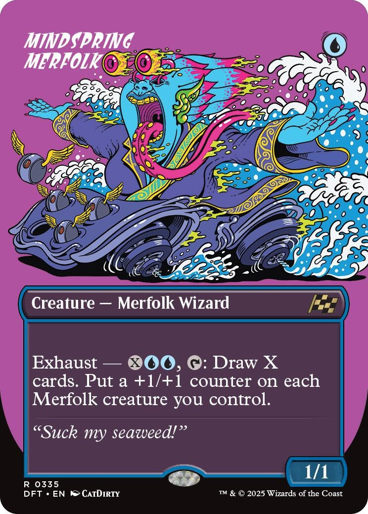 Image for Mindspring Merfolk (Borderless) (335) - Magic: The Gathering