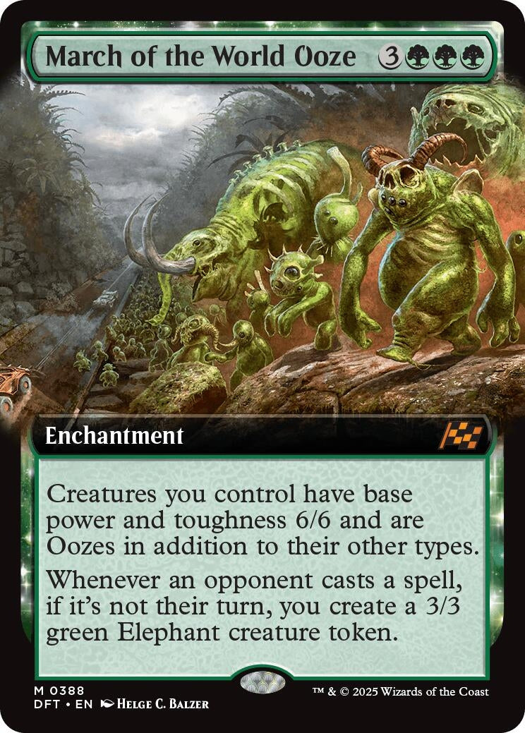 Image for March of the World Ooze (Extended Art) (388) - Magic: The Gathering
