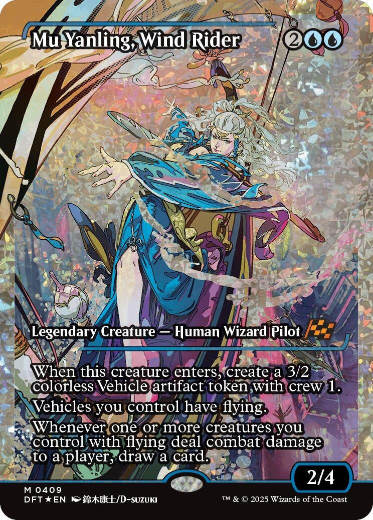 Image for Mu Yanling, Wind Rider (Showcase) (Fracture Foil) (409) - Magic: The Gathering