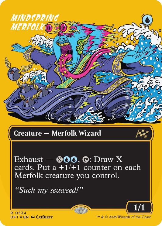 Image for Mindspring Merfolk (Borderless) (First-Place Foil) (534) - Magic: The Gathering