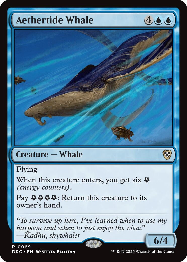 Image for Aethertide Whale (69) - Magic: The Gathering