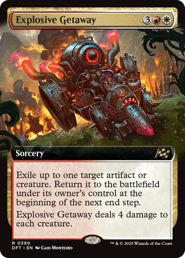 Image for Explosive Getaway (Extended Art) (390) - Magic: The Gathering