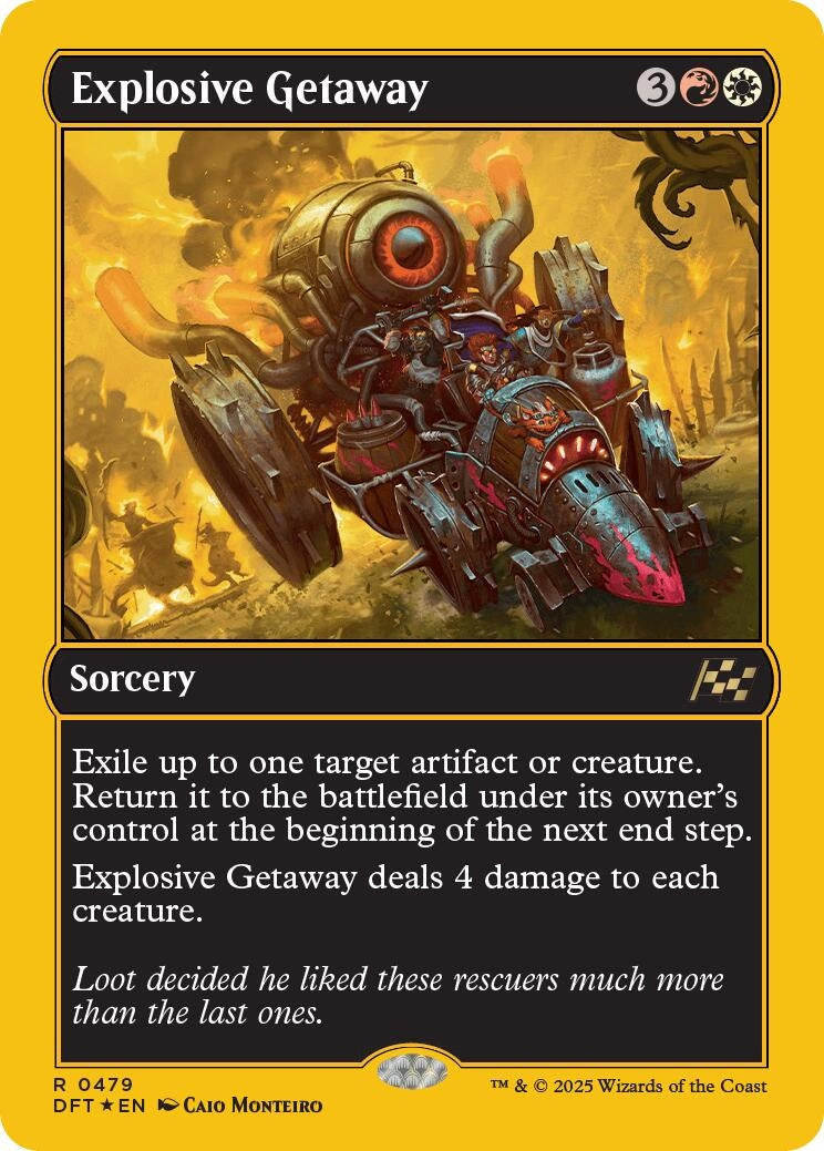 Image for Explosive Getaway (First-Place Foil) (479) - Magic: The Gathering