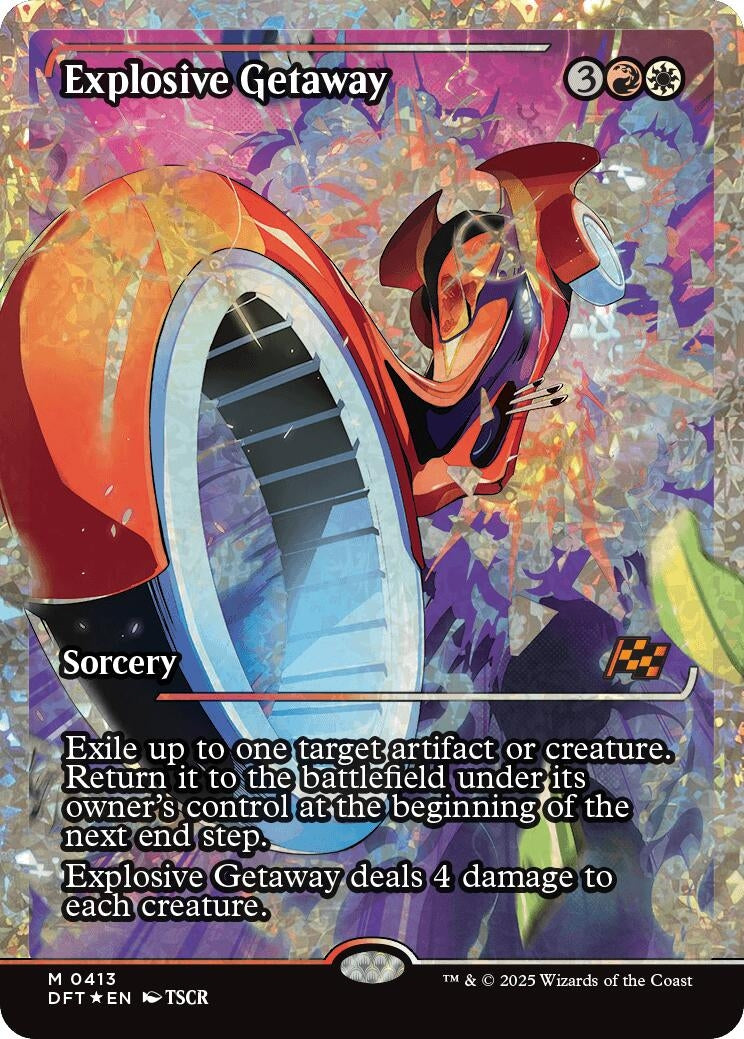 Image for Explosive Getaway (Showcase) (Fracture Foil) (413) - Magic: The Gathering