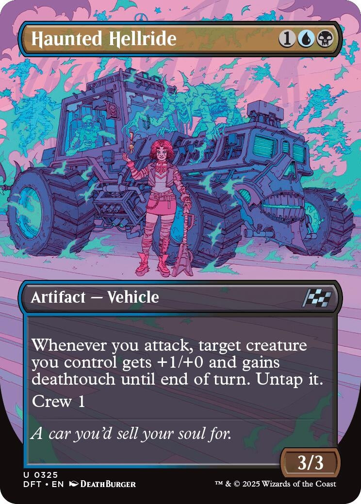 Image for Haunted Hellride (Borderless) (325) - Magic: The Gathering