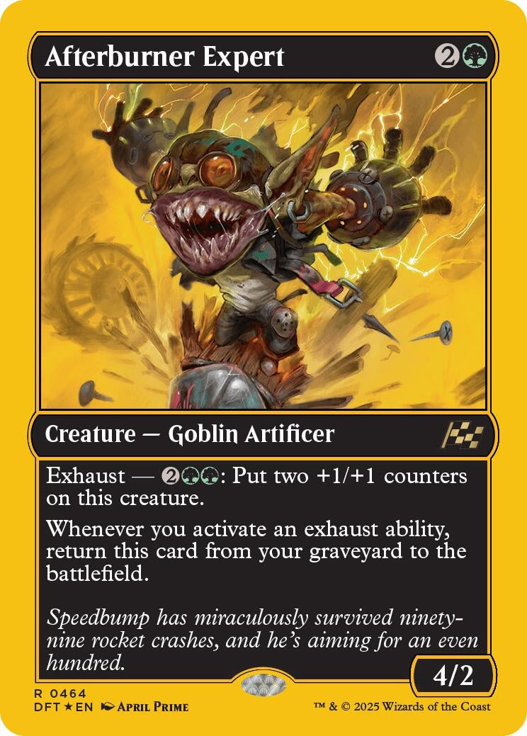 Image for Afterburner Expert (First-Place Foil) (464) - Magic: The Gathering