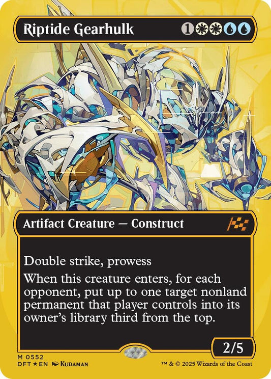 Image for Riptide Gearhulk (Borderless) (First-Place Foil) (552) - Magic: The Gathering