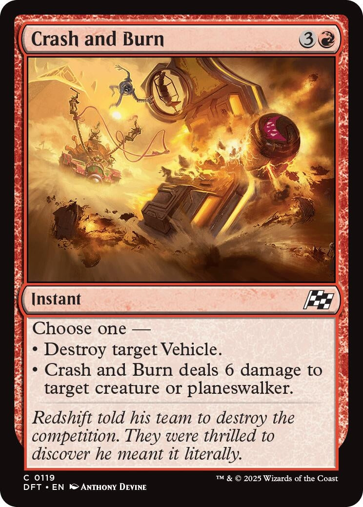 Image for Crash and Burn (119) - Magic: The Gathering