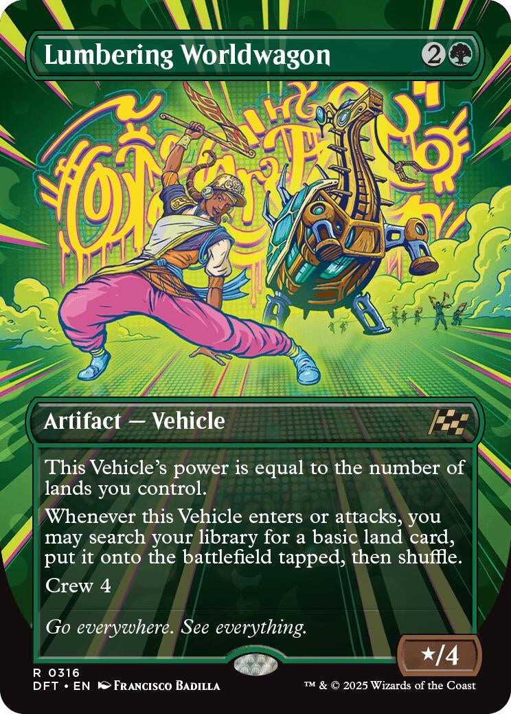 Image for Lumbering Worldwagon (Borderless) (316) - Magic: The Gathering