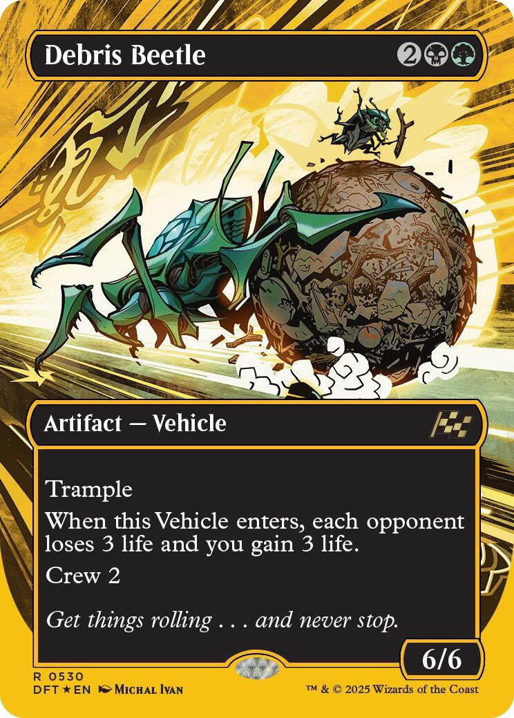 Image for Debris Beetle (Borderless) (First-Place Foil) (530) - Magic: The Gathering