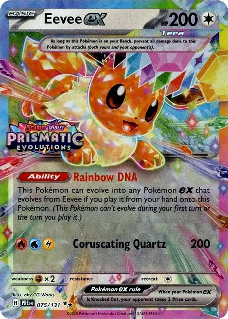 Image for Eevee ex - 075/131 (Prismatic Evolutions Stamp) (075/131) - Pokemon