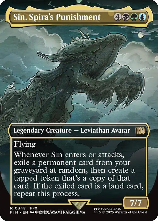 Image for Sin, Spira's Punishment (Borderless) (348) - Magic: The Gathering