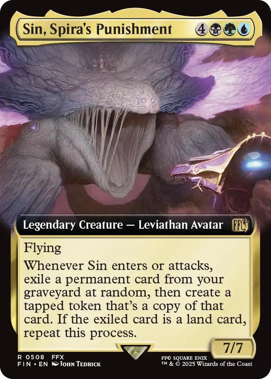 Image for Sin, Spira's Punishment (Extended Art) (508) - Magic: The Gathering
