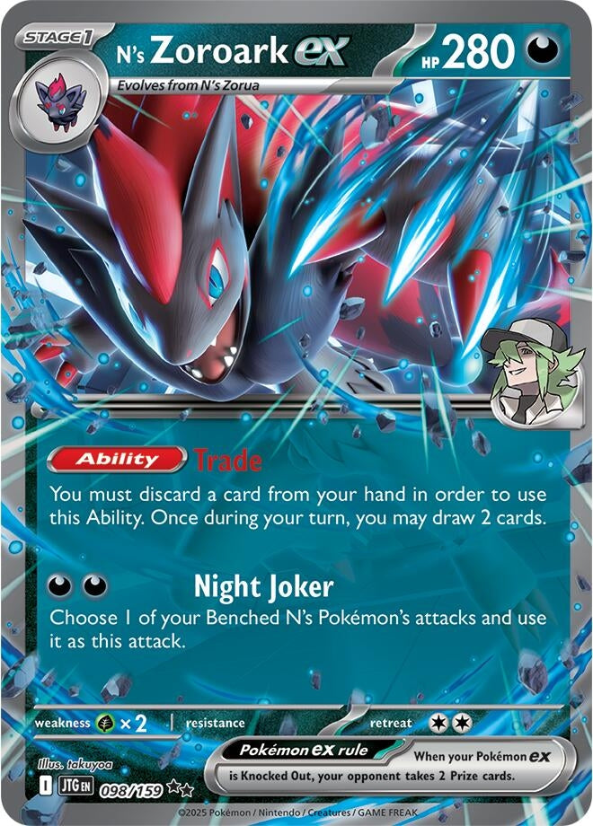 Image for N's Zoroark ex (098/159) - Pokemon
