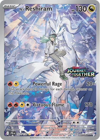 Image for N's Reshiram - 167/159 (Journey Together Stamped) (167/159) - Pokemon