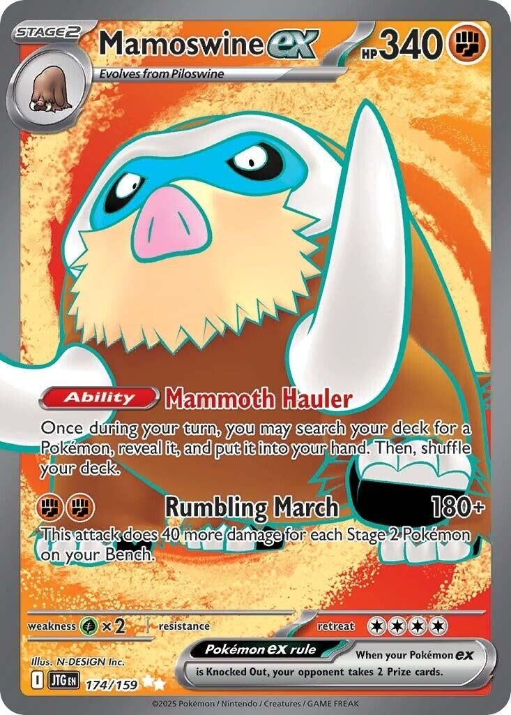 Image for Mamoswine ex (174/159) - Pokemon