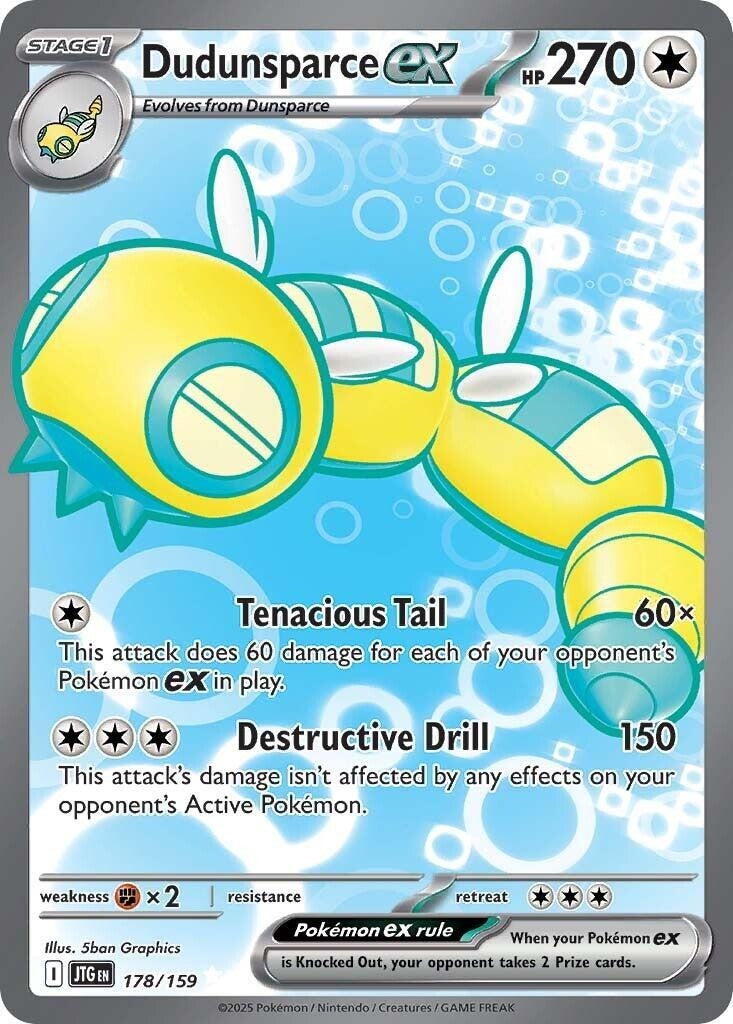 Image for Dudunsparce ex (178/159) - Pokemon
