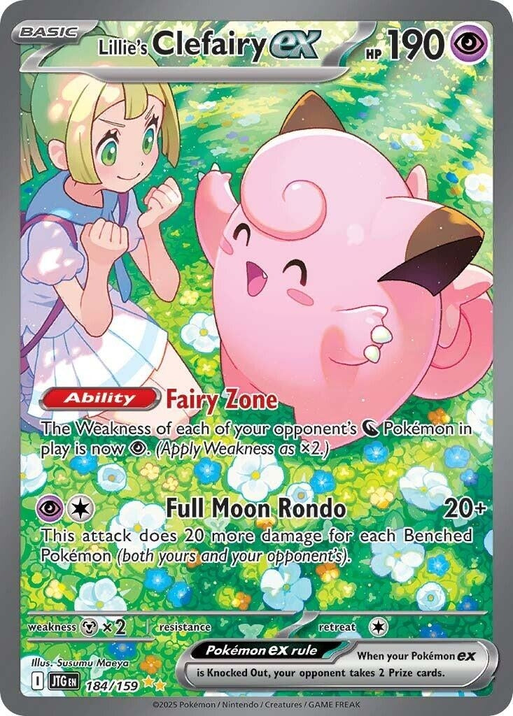 Image for Lillie's Clefairy ex (184/159) - Pokemon