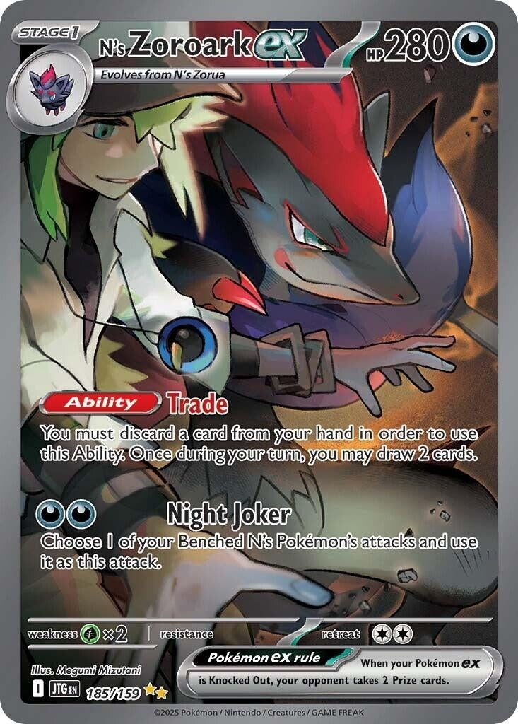 Image for N's Zoroark ex (185/159) - Pokemon