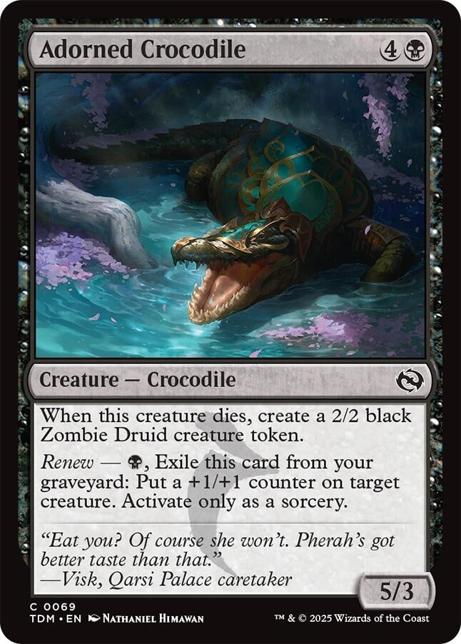 Image for Adorned Crocodile (69) - Magic: The Gathering