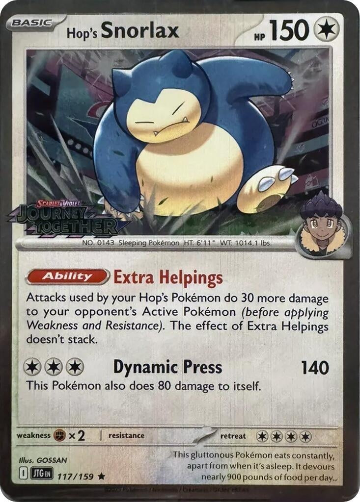 Image for Hop's Snorlax - 117/159 (Cosmos Holo) (117/159) - Pokemon