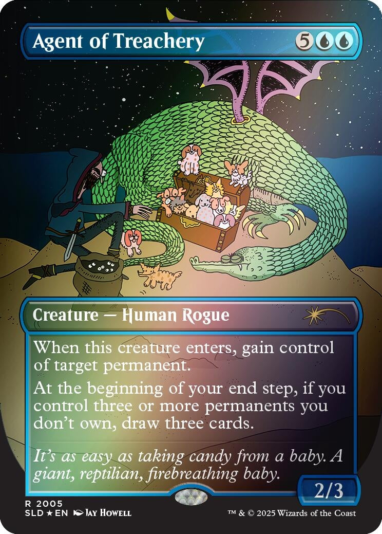 Image for Agent of Treachery (Rainbow Foil) (2005) - Magic: The Gathering