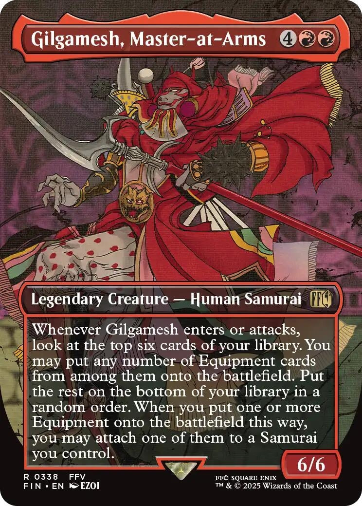 Image for Gilgamesh, Master-at-Arms (Borderless) (338) - Magic: The Gathering