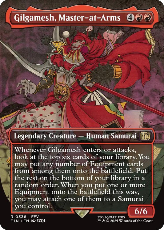 Image for Gilgamesh, Master-at-Arms (Borderless) (338) - Magic: The Gathering
