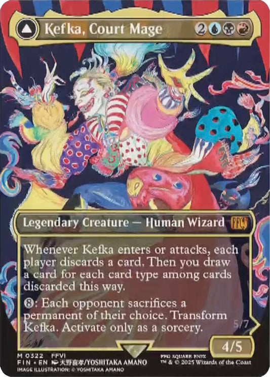 Image for Kefka, Court Mage (Borderless) (0322) (322) - Magic: The Gathering