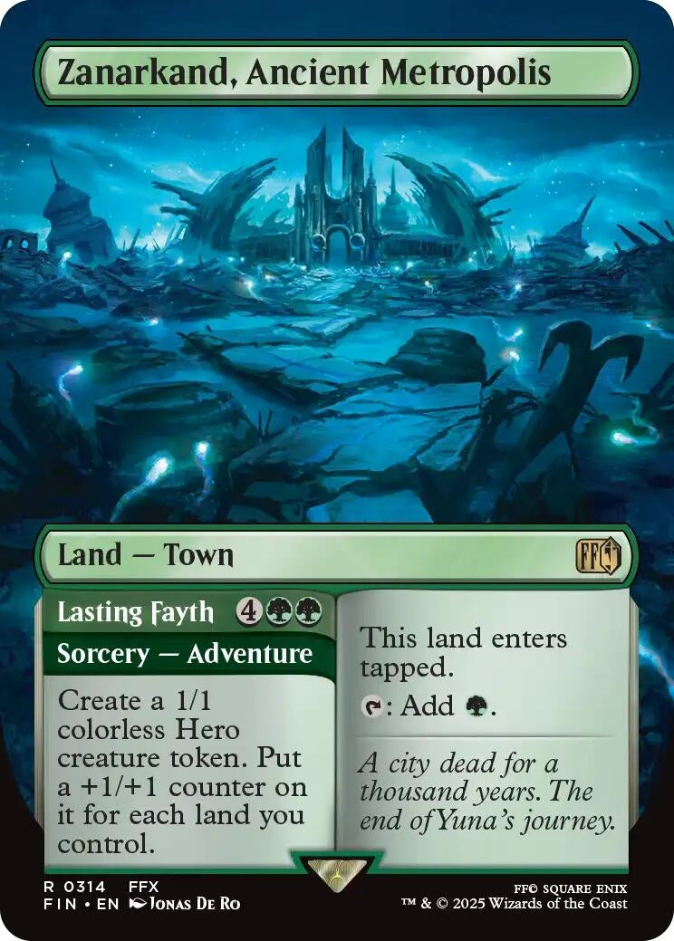 Image for Zanarkand, Ancient Metropolis (Borderless) (314) - Magic: The Gathering