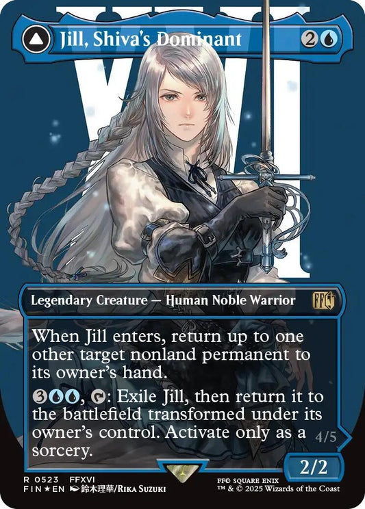 Image for Jill, Shiva's Dominant (Borderless) (Surge Foil) (523) - Magic: The Gathering