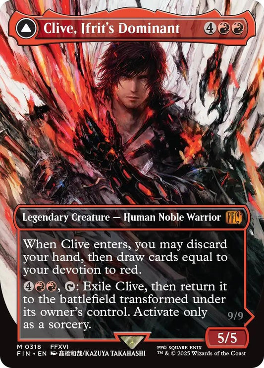 Image for Clive, Ifrit's Dominant (Borderless) (0318) (318) - Magic: The Gathering