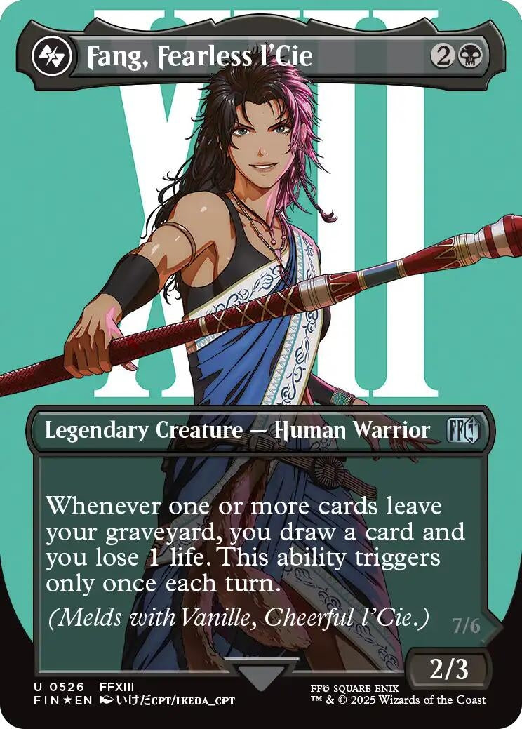 Image for Fang, Fearless l'Cie (Borderless) (Surge Foil) (526) - Magic: The Gathering