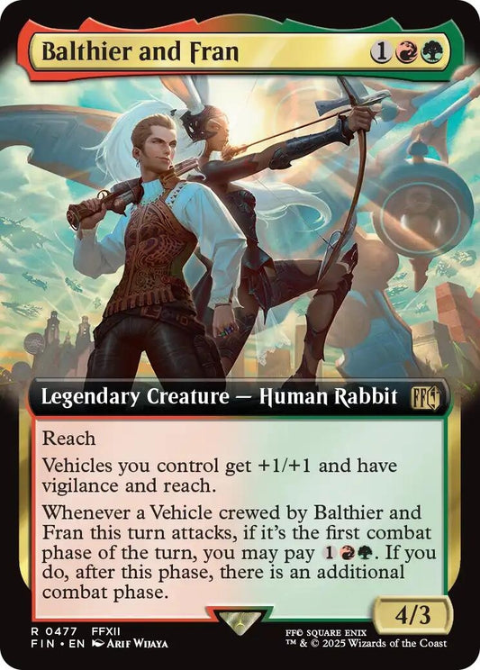 Image for Balthier and Fran (Extended Art) (477) - Magic: The Gathering